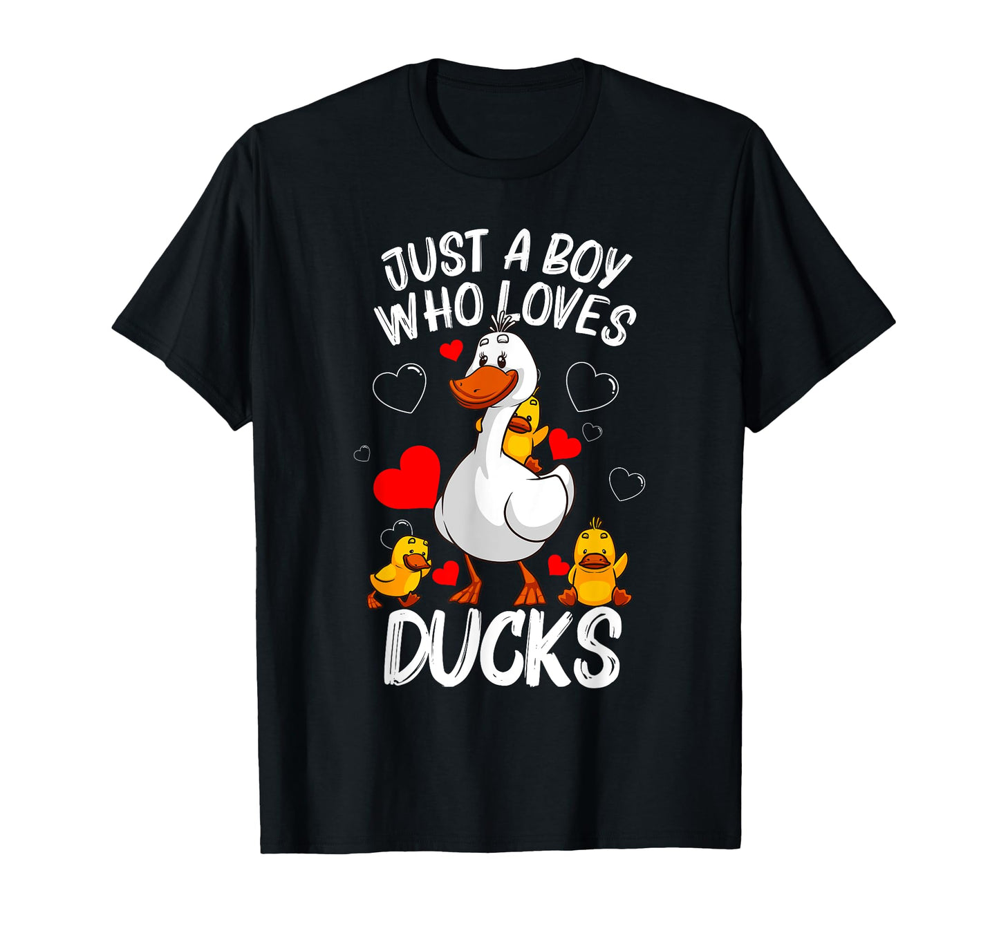 Funny Duck Gift For Boys Kids Waterfowl Aquatic Birds Lovers T-Shirt