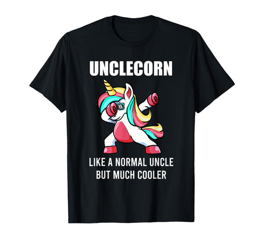 Funny Uncle Unicorn Unclecorn Tee Dab Birthday Fun Mens Gift T-Shirt