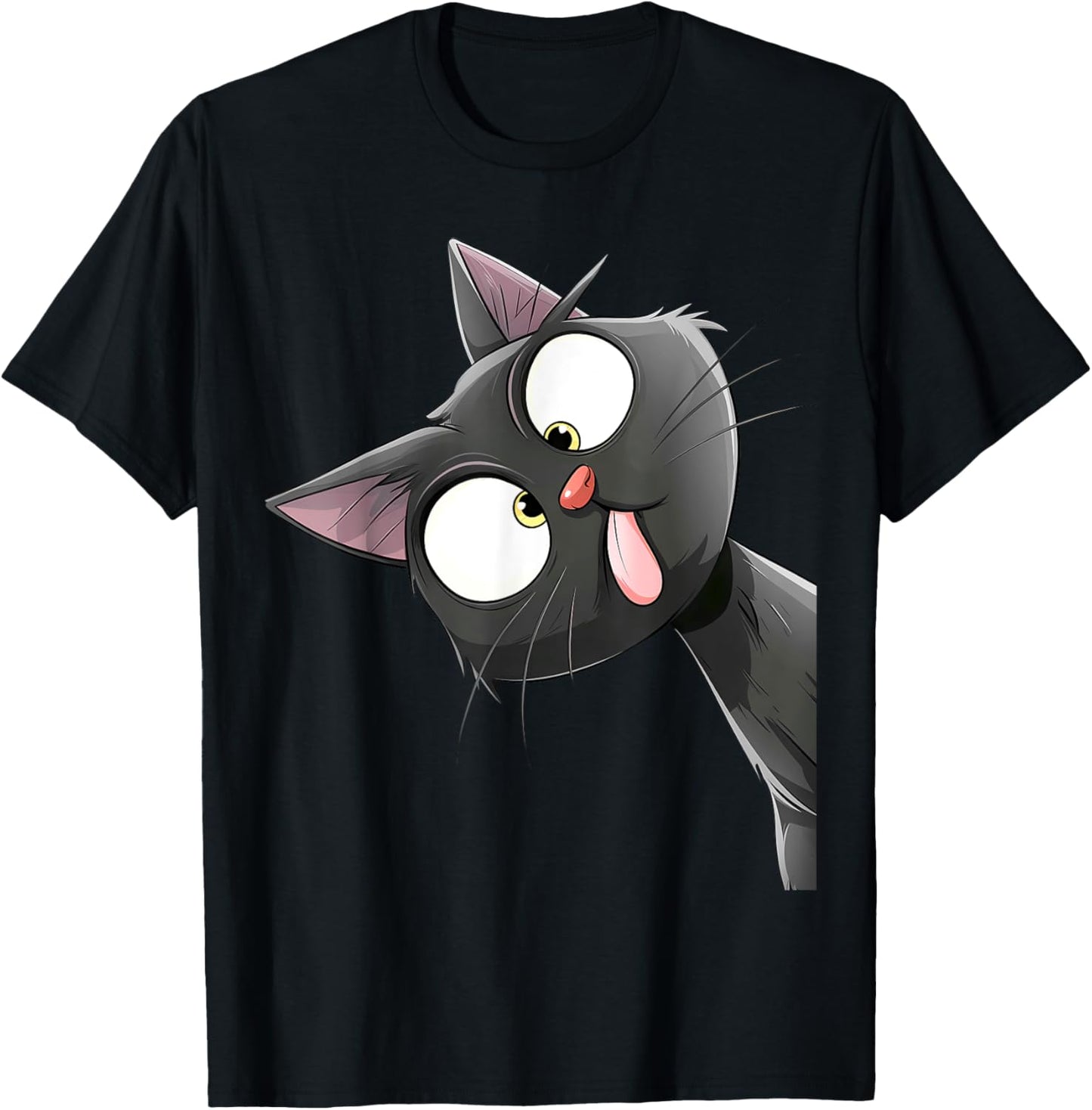 Funny Cat Attitude Kitty Sticking Out Tongue Pet Owner T-Shirt