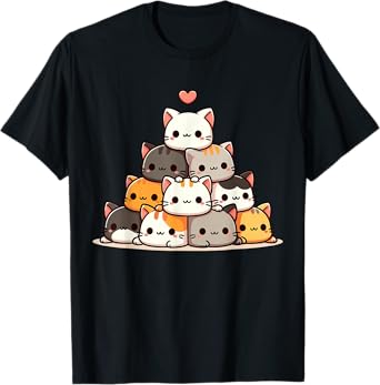 Cat Cute Cats Anime Kawaii T-Shirt