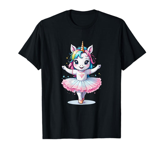 Cute Unique & Modern Unicorn Ballet & Ballerina T-Shirt