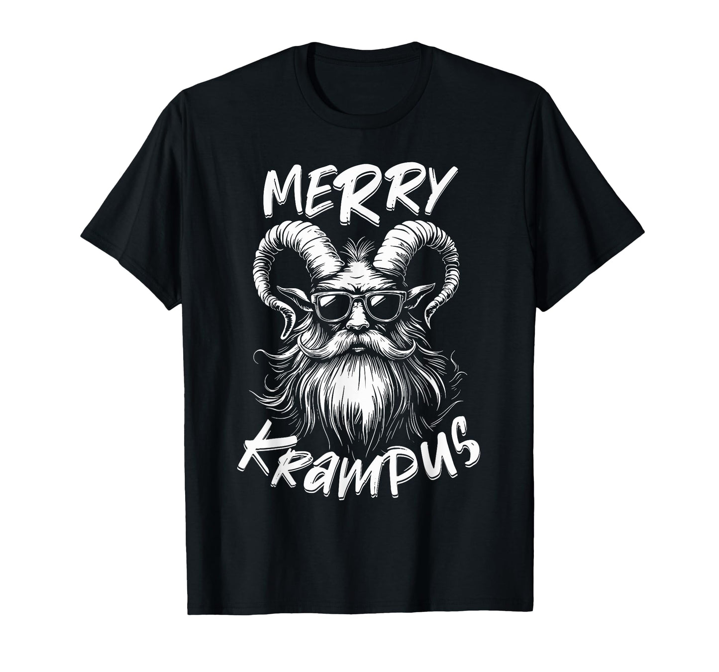 Merry Krampus Mythical Kids Mens Christmas Horror T-Shirt
