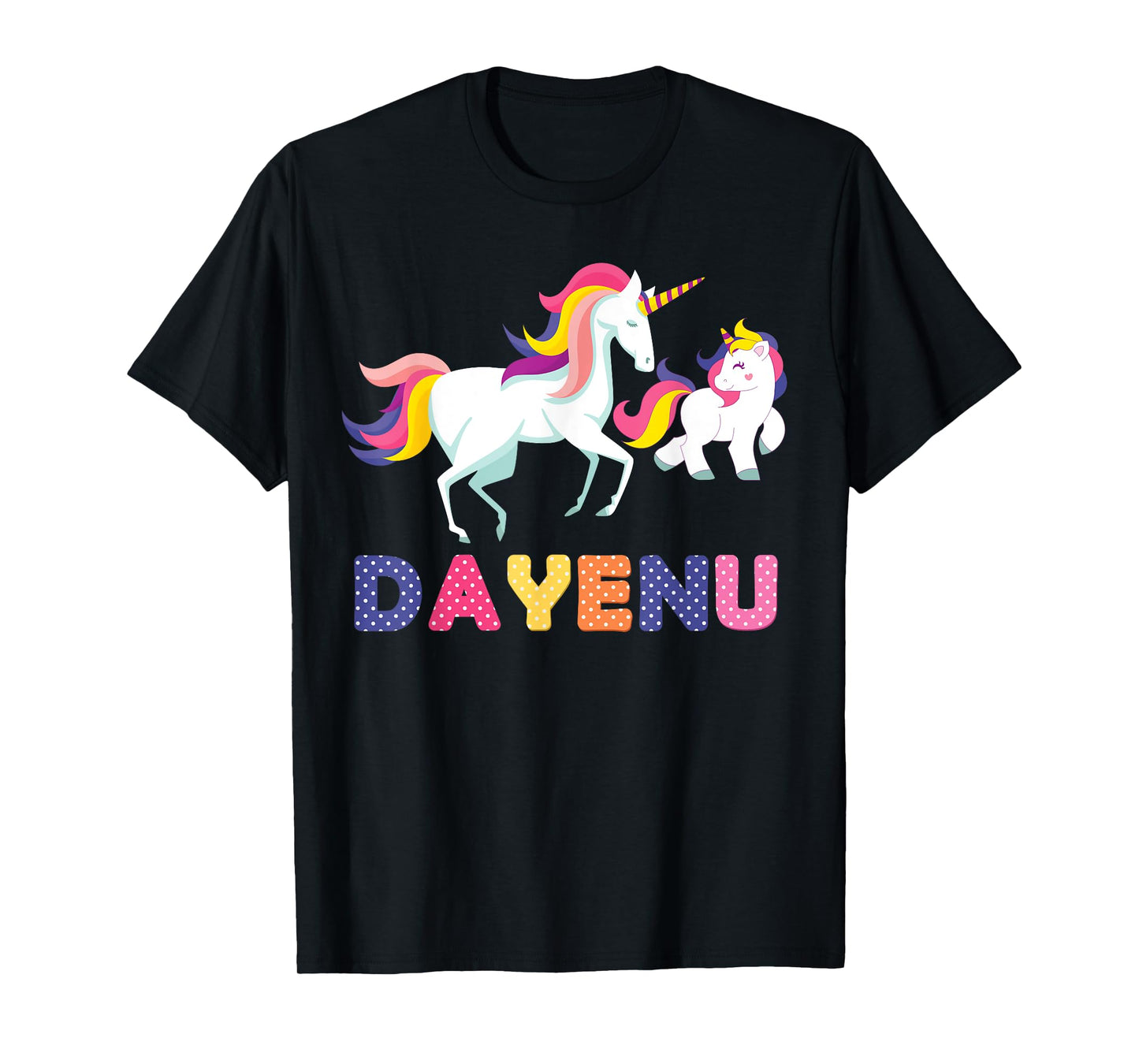Unicorn Dayenu Passover Matzah Four Cups for Kids Boys Girls T-Shirt