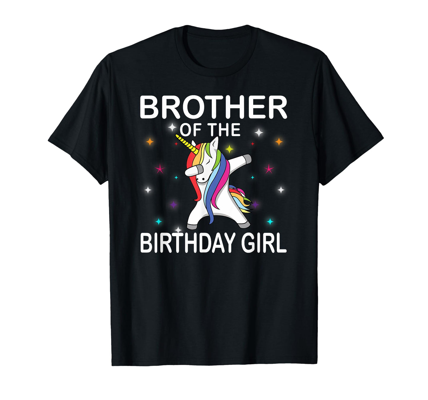 Unicorn Brother of The Birthday Girl Unicorn Dabbing Party T-Shirt