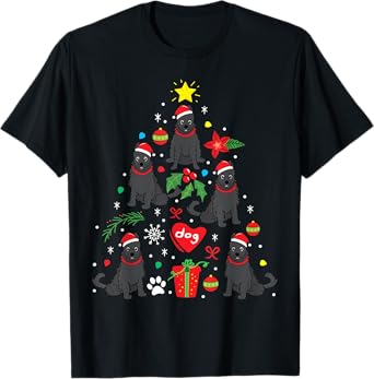 Schipperke Christmas Funny Dog Gift T-Shirt