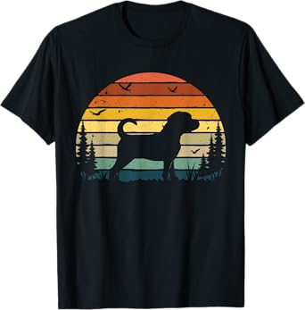 Puggle Vintage Retro Dog Pet Lover Gift Men Women Girls Kids T-Shirt