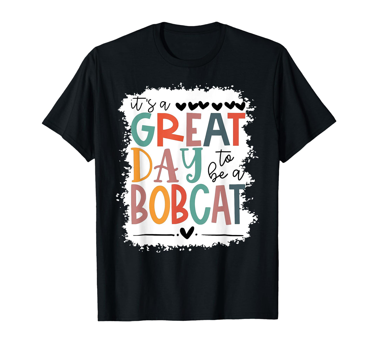 Bobcats School Sports Fan Team Spirit Mascot Gift Bleached T-Shirt