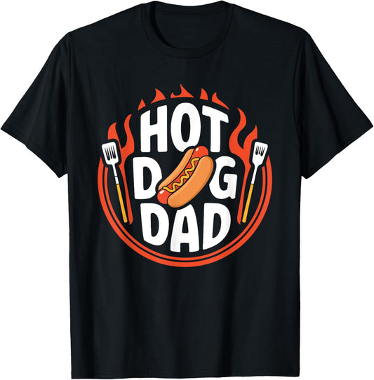 Hot Dog Dad Pun Food Lover HotDog Sausage Hot Dog T-Shirt