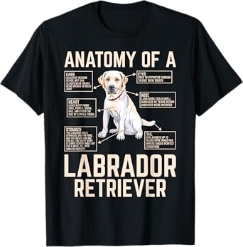 Anatomy Of A Labrador Retriever T-Shirt