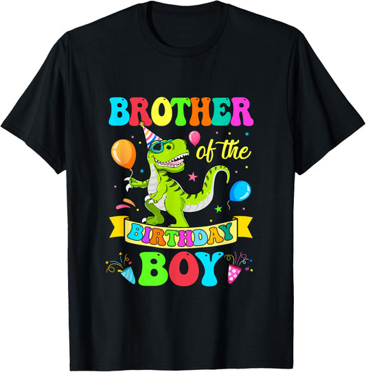 Brother Of The Birthday Boy T-Rex Dinosaur Birthday Party T-Shirt