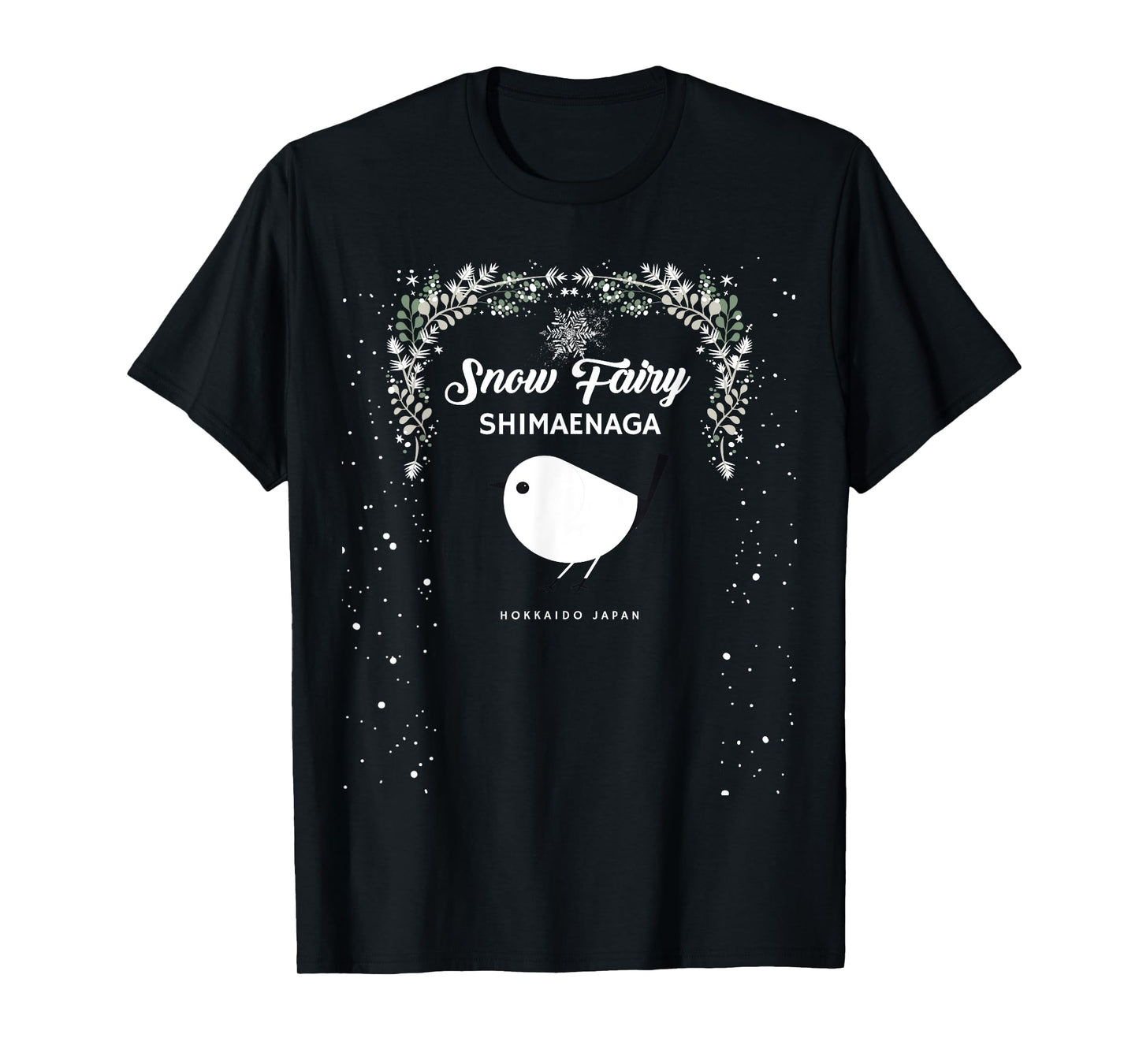 Cute Sagasa Snow Fairy Hokkaido Japanese Birds T-Shirt