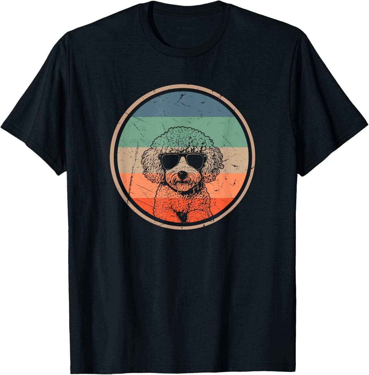 Poochon Dog Lover Gifts for Men Women Vintage Retro Dog Xmas T-Shirt