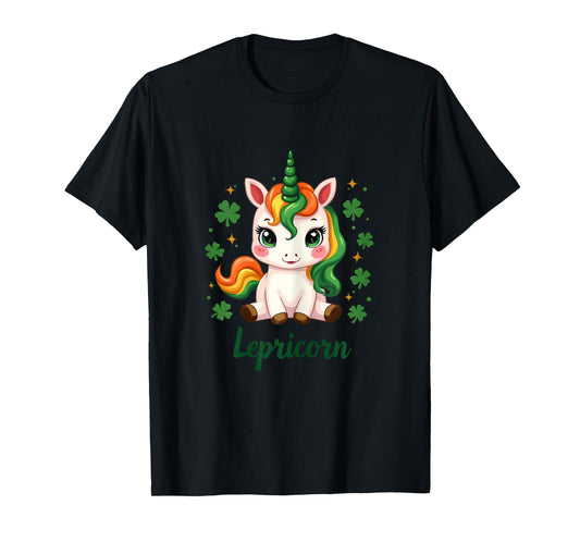 St Patricks Day Unicorn Cute Saint Pattys Girls Lepricorn T-Shirt