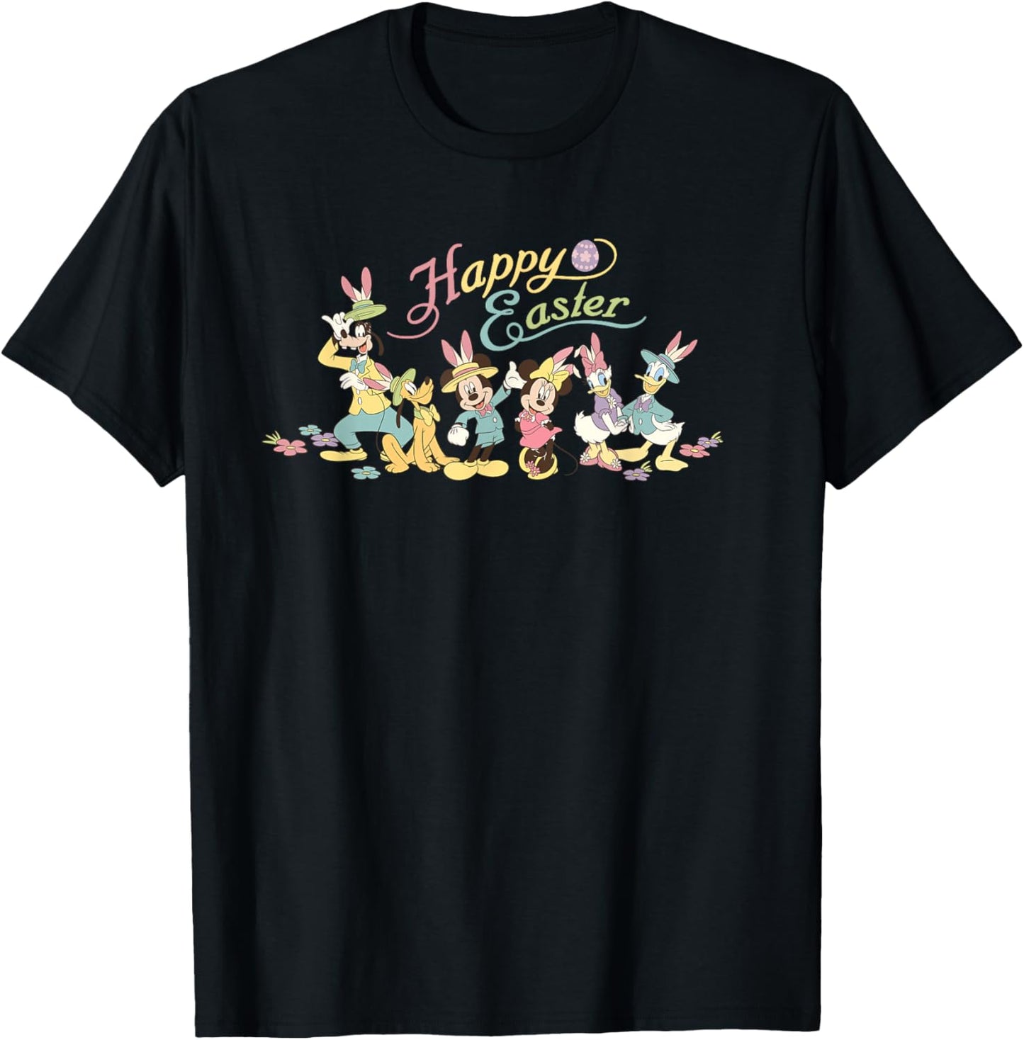 Disney Mickey Mouse and Friends with Bunny Ears Happy Easter T-Shirt