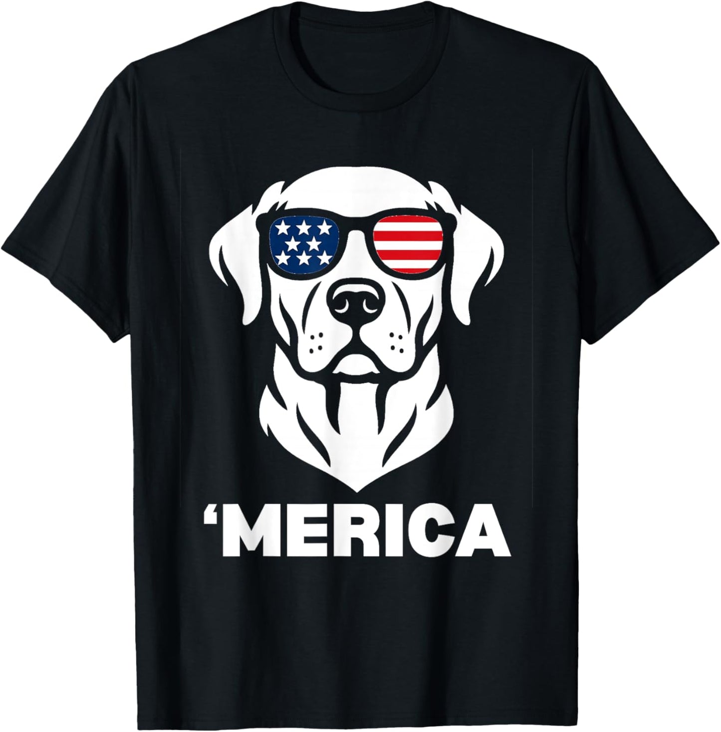 Golden Retriever USA Sunglasses ‘Merica 4th of July For Men T-Shirt