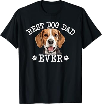 Funny Beagle Dad Fathers Day Vintage Ever Dog Lover T-Shirt