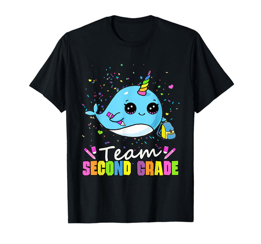 Team Second Grade Narwhal Team 2nd Grade T-Shirt