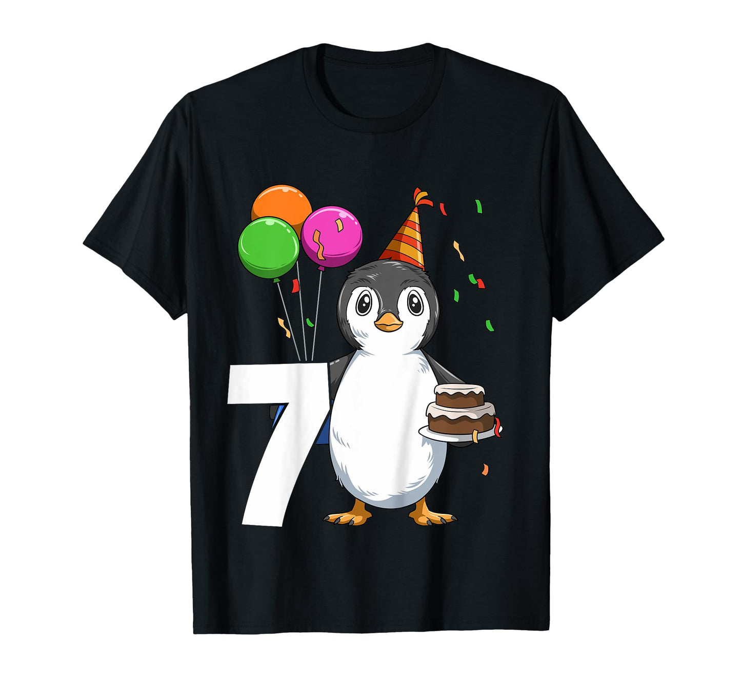 Penguin Birthday 7 Penguin 7th Birthday Outfit Penguin Party T-Shirt