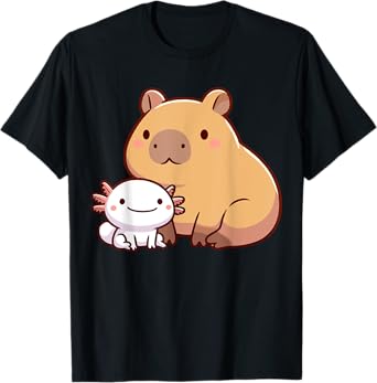 Capybara and Axolotl T-Shirt