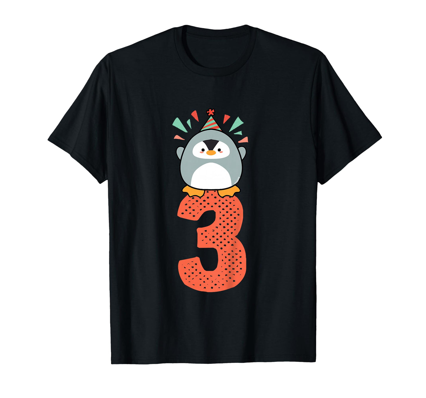 3rd Birthday Gift Idea Toddler Penguin 3 Years T-Shirt