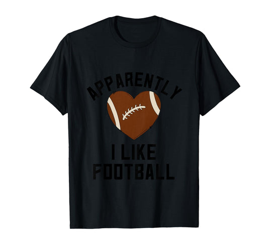 Kids Pink Football Shirts For Girls Apparently I Like Football T-Shirt