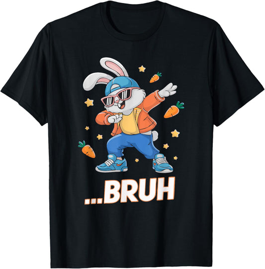 Dabbing Rabbit Easter Day Eggs Dab Boys Girls Kid gift bunny T-Shirt