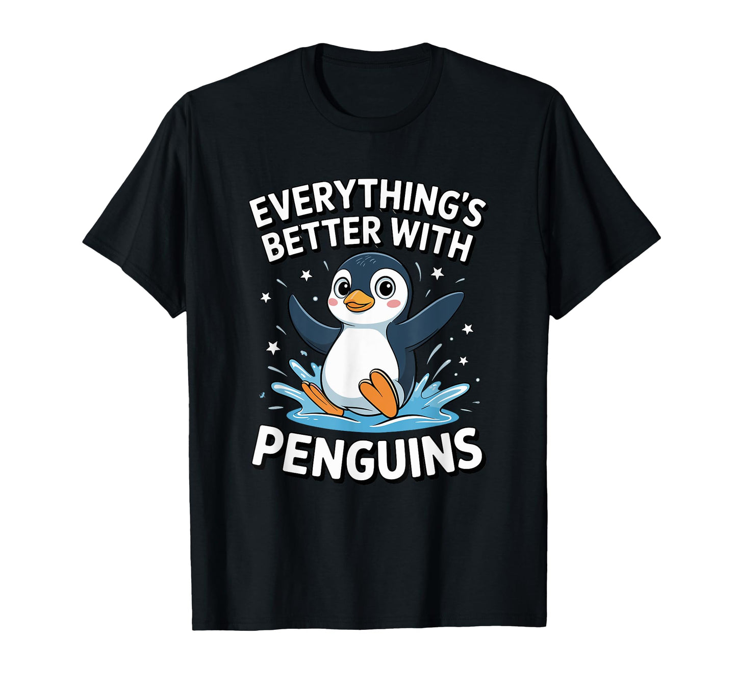Cute Penguin Lover Adults or Kids Boys Girls Penguins T-Shirt