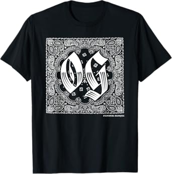 OG Bandana Original Gangster Cholo Clothing Westside Chicano T-Shirt