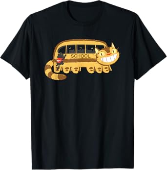 Cats In A Catbus Headed To School Schoolcatbus T-Shirt