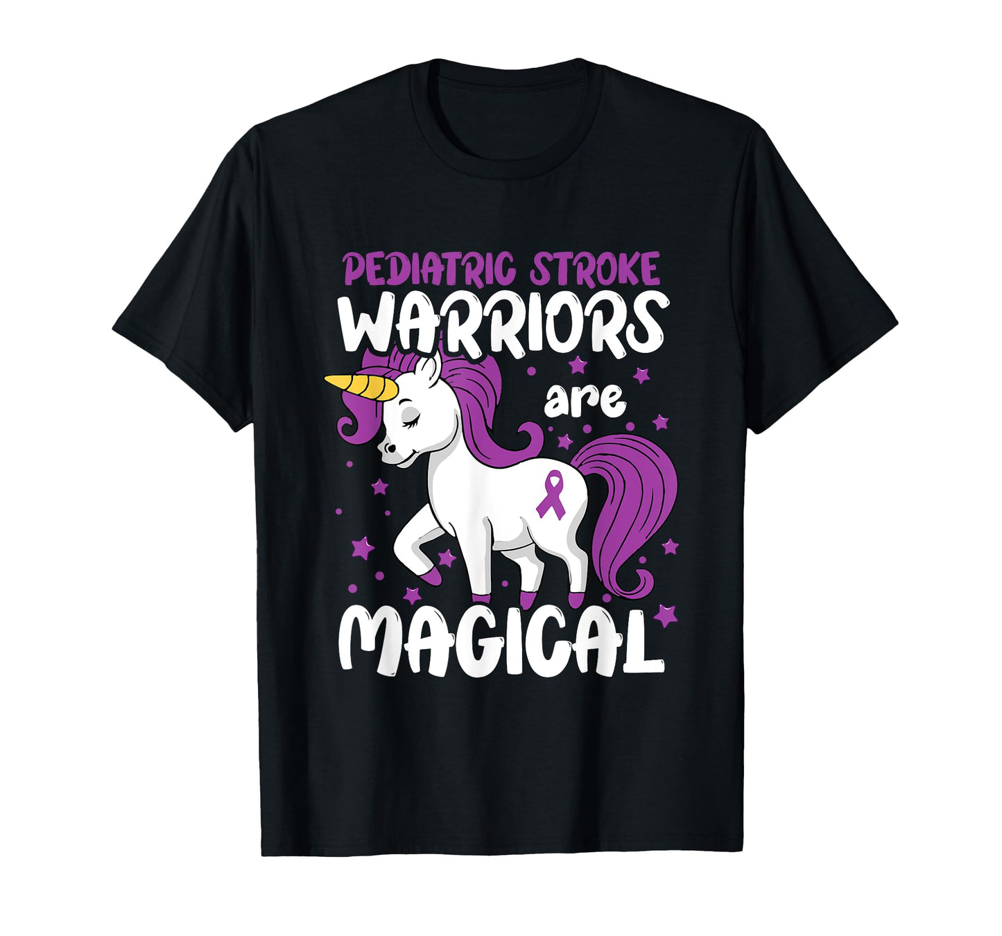 Pediatric Stroke Survivor Purple Pediatric Stroke Awareness T-Shirt