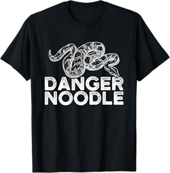 Funny Snake T-shirt Ball Python T-shirt Danger Noodle T-Shirt