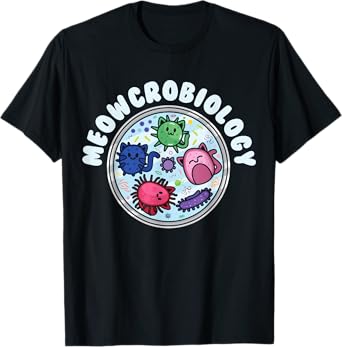 Meowcrobiology Microbiology Cat Bacteria Biologist Biology T-Shirt