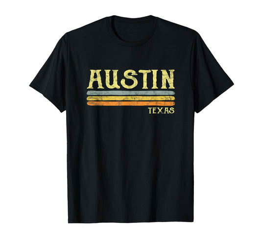 Vintage Austin Texas Tx T-shirt Retro Love Gift Souvenir T-Shirt