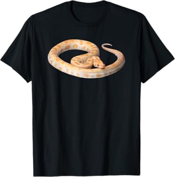 Albino Burmese Python T Shirt Golden Python Snake Shirt T-Shirt