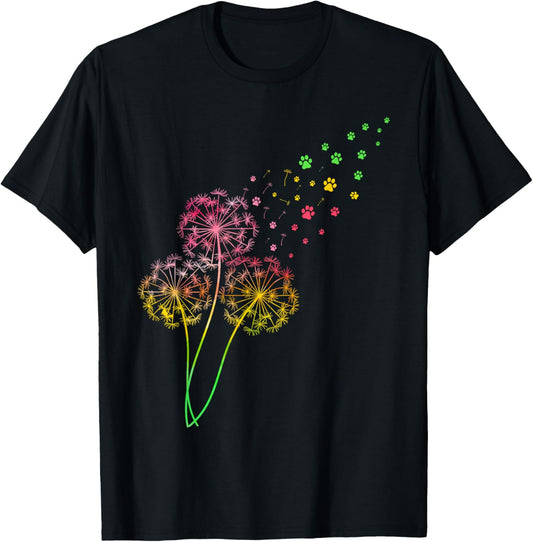 Dandelion Paw Print T-Shirt