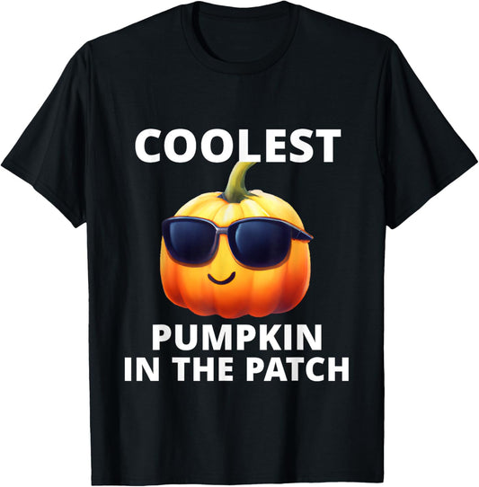 Coolest Pumpkin In The Patch Halloween Kids T-Shirt