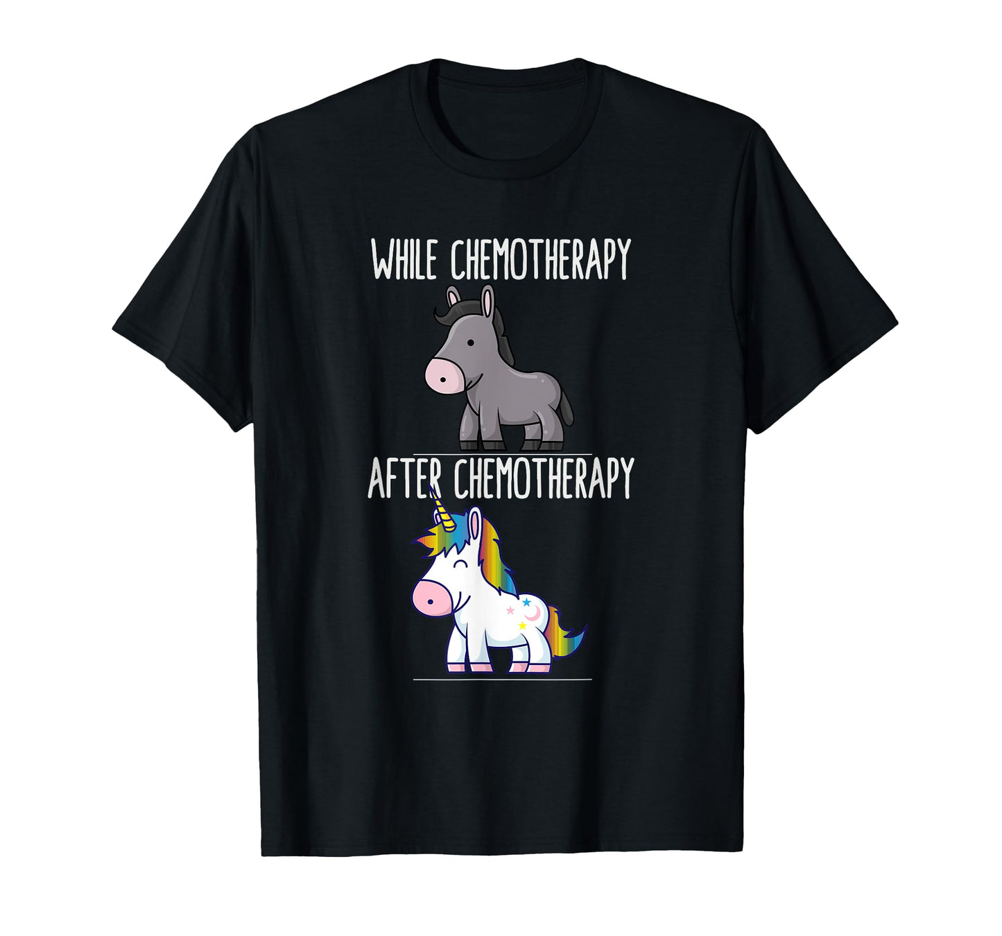 Battle Cancer Survivor Chemotherapy Unicorn Chemo Warrior T-Shirt