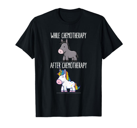 Battle Cancer Survivor Chemotherapy Unicorn Chemo Warrior T-Shirt