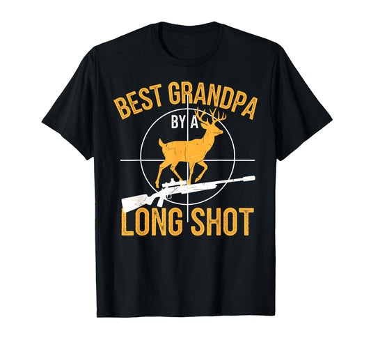 Best Grandpa Dad Buck Deer Hunter Grandfather Funny Hunting T-Shirt