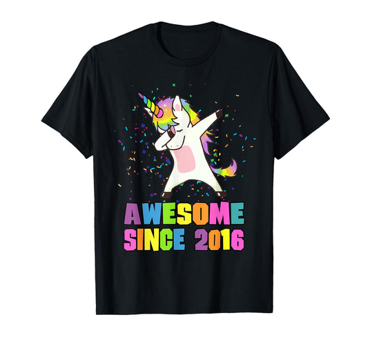 Awesome Since 2016 Unicorn T-Shirt