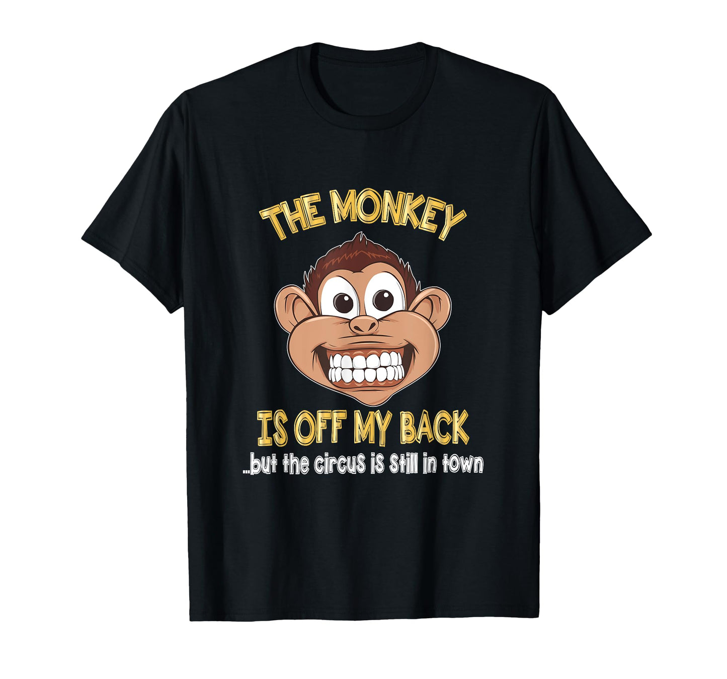 AA Recovery T-Shirt The Monkey Is Off My Back T-Shirt