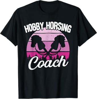 Retro Funny Hobby Horsing Cute Hobby Horse for Girls Coach T-Shirt