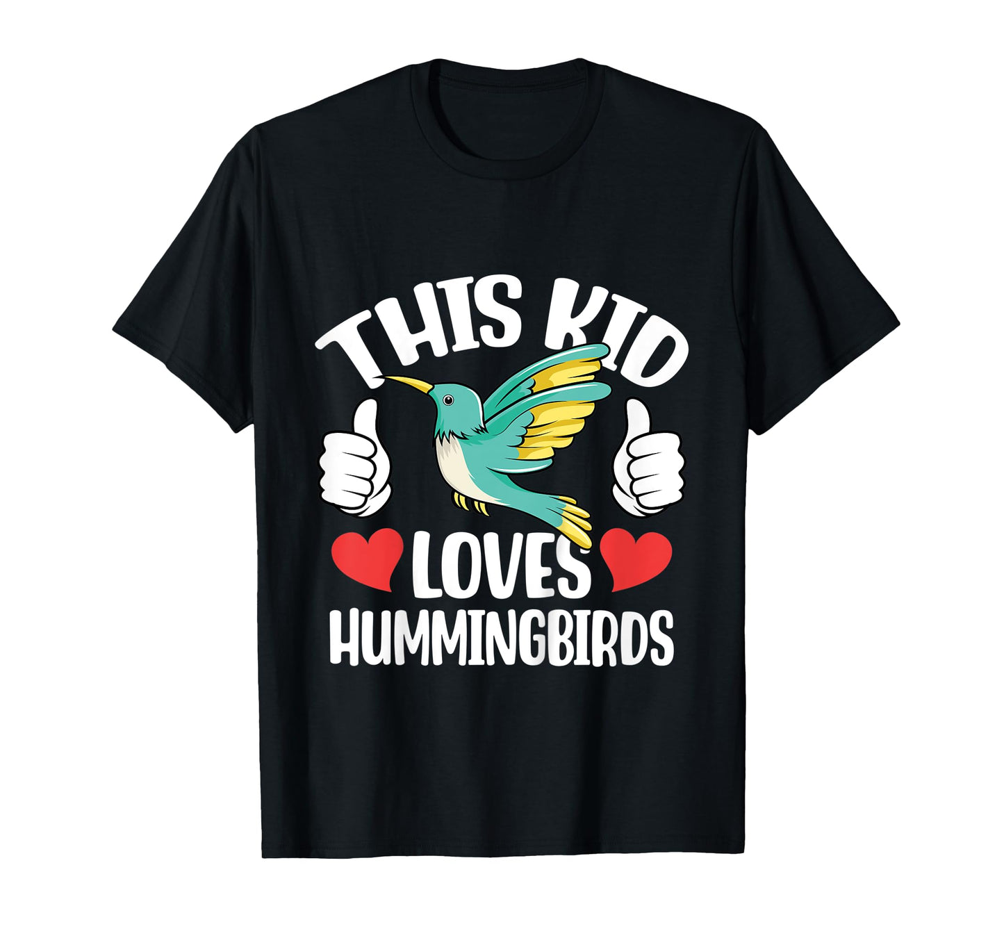 Kids This Kid Loves Hummingbird Lover Toddlers Boys Girls Graphic T-Shirt