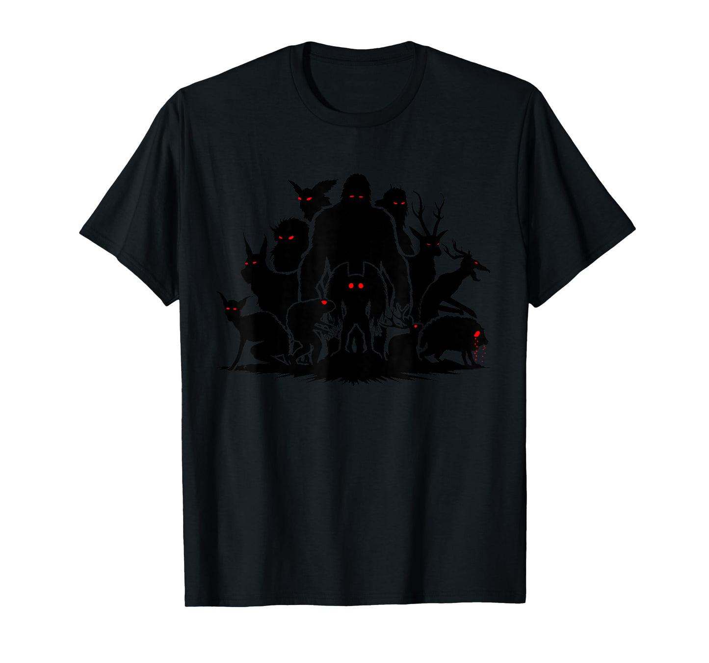 Funny Cryptid Monsters Bigfoot Mothman Wendigo Cryptozoology T-Shirt