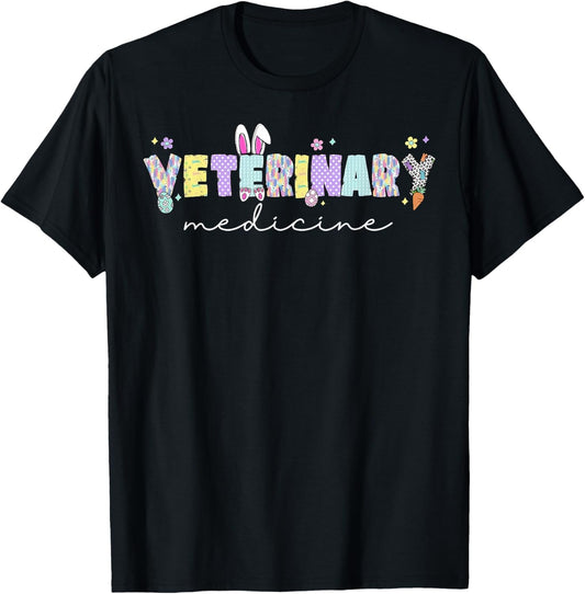 Veterinary Medicine Vet Tech Technician Vet Med Easter Day T-Shirt