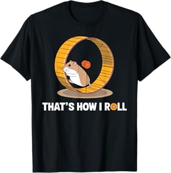 Hamster This Is How I Roll Fun Cycling Hamster Design T-Shirt