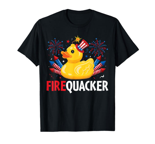 Funny Firecracker Duck 4th of July T-Shirt