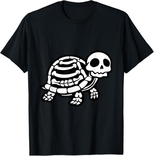 Cute Halloween Turtle Skeleton Tortoise Fossils Archeologist T-Shirt