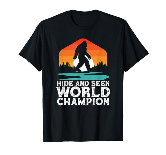 Hide and Seek World Champion Funny Bigfoot 2020 T-Shirt