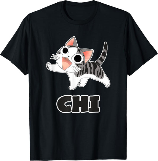 Funny Cat Gray-White Chi's Cute Anime, Manga Animal Lover T-Shirt